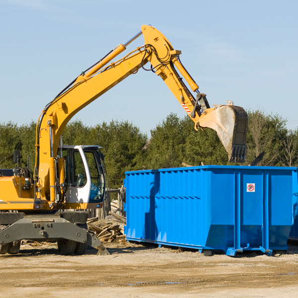 are there any restrictions on where a residential dumpster can be placed in Rockingham County